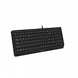 Клавіатура A4Tech FK15 (Black) Fstyler Wired Keyboard USB, Black, (US+Ukrainian+Ukrainian) - MegaLavka, фото 2