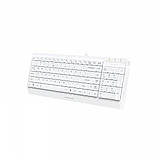 Клавіатура A4Tech FK15 (White) Fstyler Wired Keyboard USB, White, (US+Ukrainian+Ukrainian) - MegaLavka, фото 5