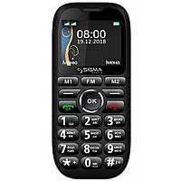 Кнопковий мобільний телефон  Sigma Comfort 50 Grand Black