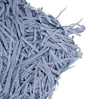 Подарунковий наповнювач паперовий "Стружка" блакитний колір (великий пакет)