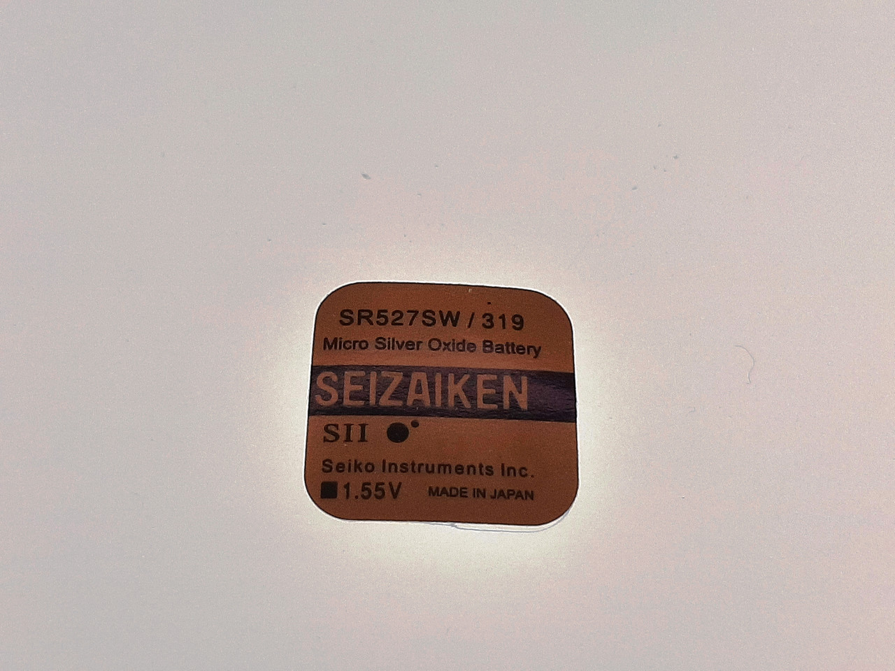 Батарейка для годинників SEIZAIKEN SR527SW (319) 1.55V 21mAh срібно-цинкова