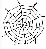 Павутинка декоративна чорна на 12 кіл 5 метрів