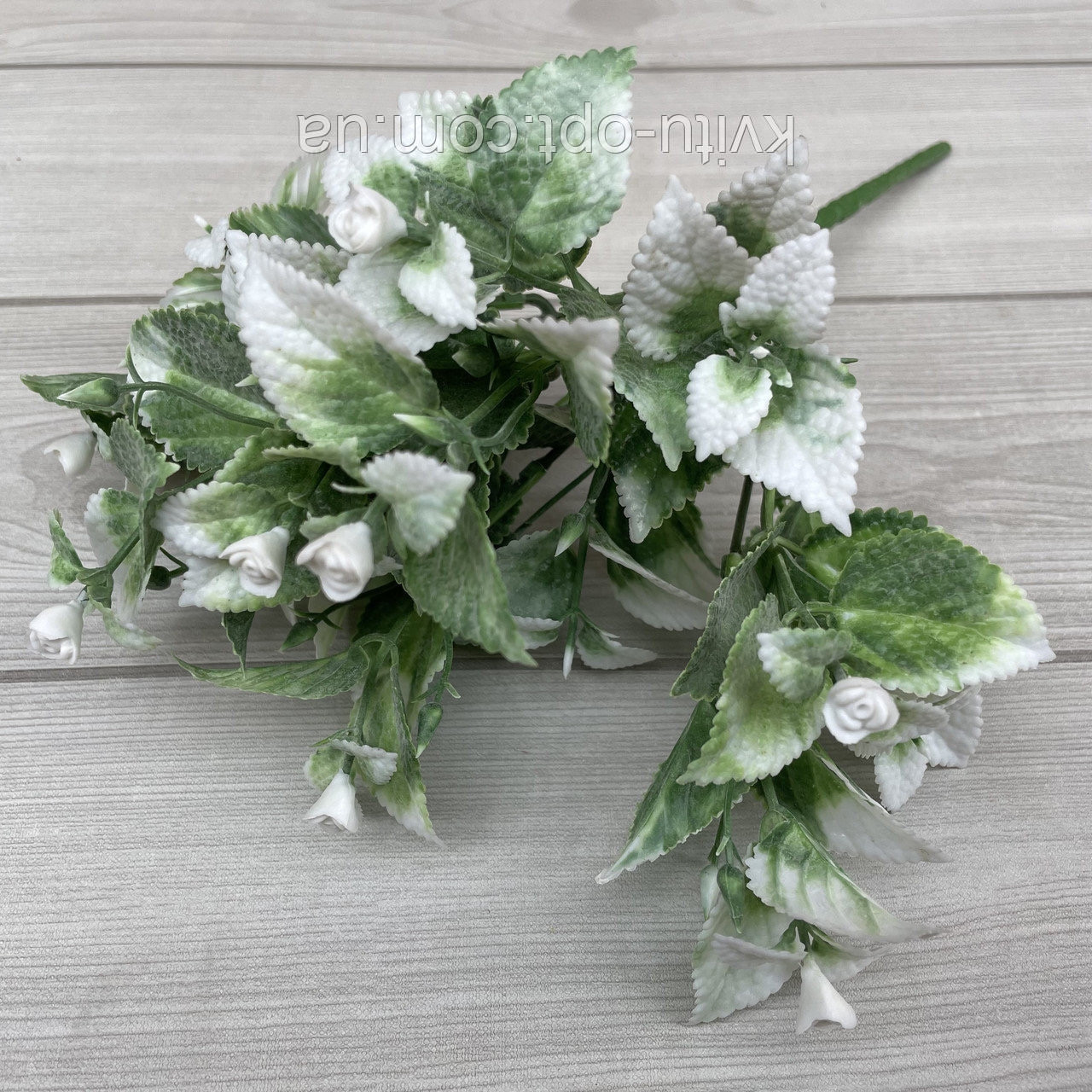 Штучна пластикова м'ята біла 30 см, фото 1