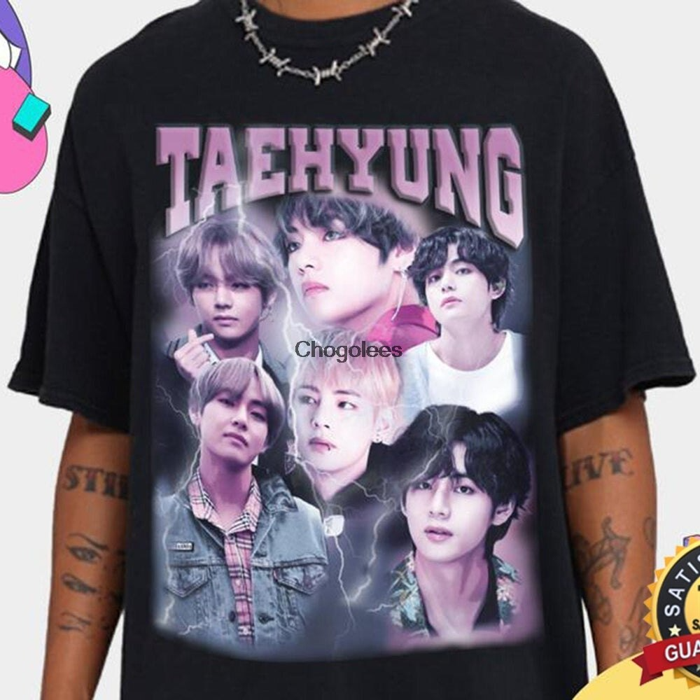 Футболка чорна LOYS Taehyung Merch Grubby XS