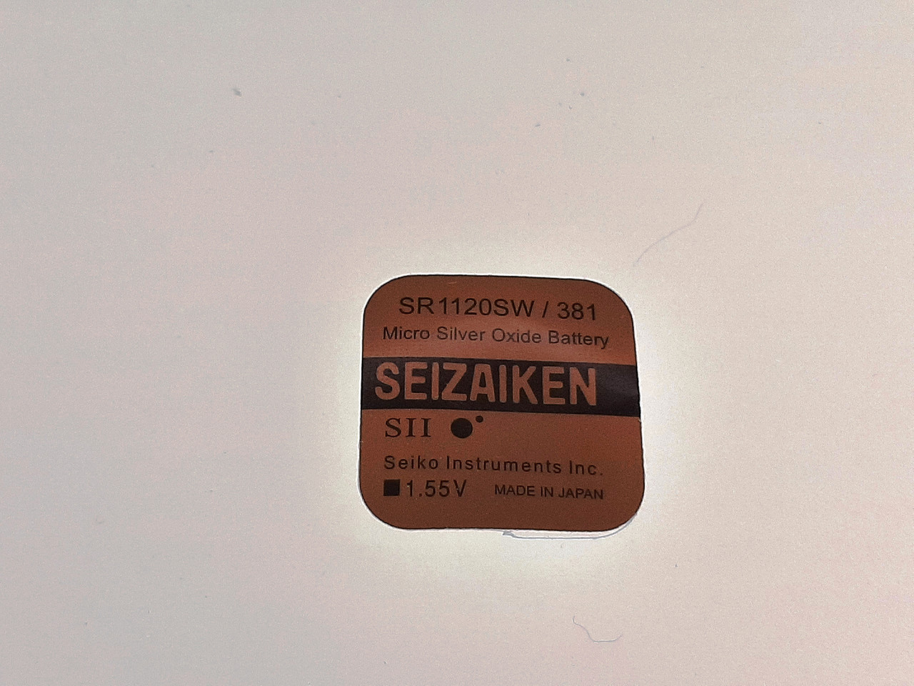 Батарейка SEIZAIKEN SR1120SW для годинників 1.55V 55mAh срібно-цинкова, 10 штук