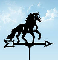Флюгер на крышу Конь 1, Лошадь, ветряк на дом