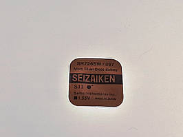 Батарейка для годинника. SEIZAIKEN SR726SW (397) 1.55v 33mAh 7,9x2.6mm Срібно-цинкова