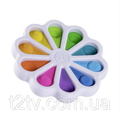 Розвиваюча іграшка Fat Brain Toys тактильна Кольорові пелюстки dimpl digits (F275EN)