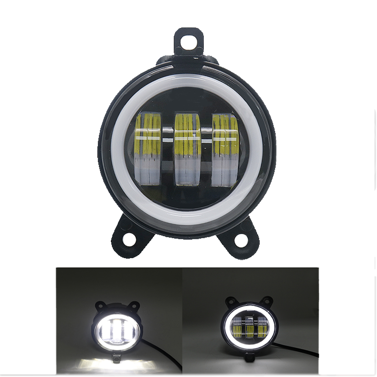 Протитуманна фара ЛЕД ПТФ + ДХО Лада Пора, Газель, Газель Бізнес, Granta та ін. (90 х 70 мм), фото 1