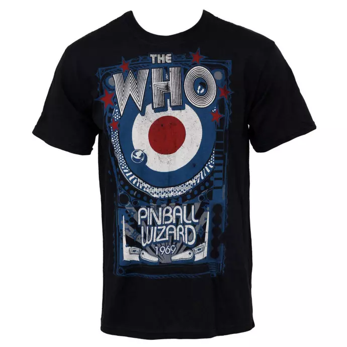 Футболка чорна LOYS Who - Pinball - LIQUID BLUE XS