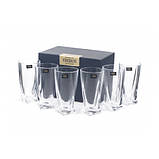 Набір склянок для води Bohemia Quadro. 350мл-6шт 166086, фото 3