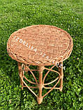 Табуретка з лози «Декоративна», фото 5