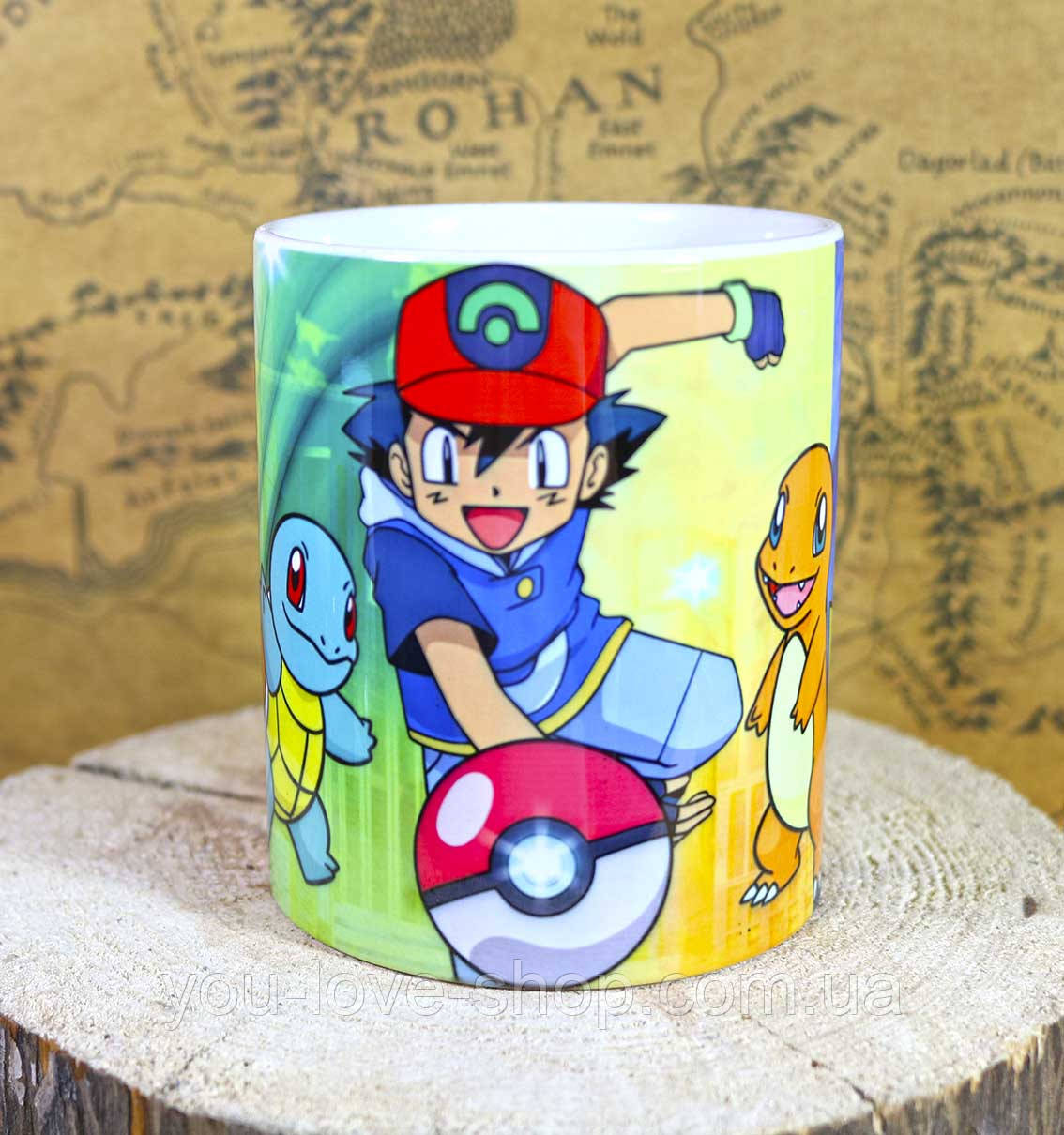 Чашка 330мл Покемон "Типи покемонів" / Pokemon, фото 1