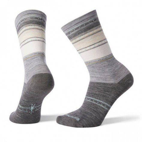 Шкарпетки жіночі Smartwool Sulawesi Stripe Crew Light Gray, р. S (SW 03900.039-S), фото 1