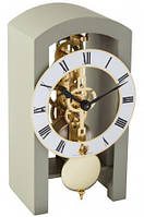 Настольные часы серого цвета с маятником Hermle 23015-D10721