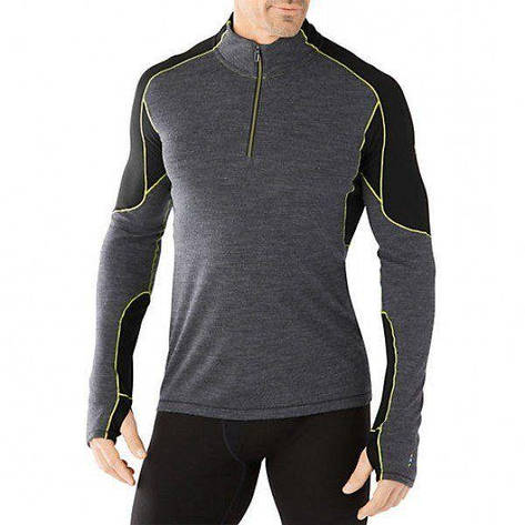Термофутболка чоловіча Smartwool PhD Light 1/4 Zip Charcoal, р.XS (SW 14014.003-XS), фото 1