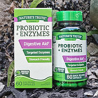 Пробиотик + Энзимы Nature's Truth Probiotic + Enzymes (с ферментами) 60 капсул