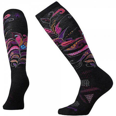 Шкарпетки жіночі Smartwool PhD Ski Medium Pattern Black/Berry, р. M (SW 15018.075-M), фото 1