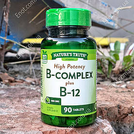 Вітамінний комплекс Nature's Truth B-Complex plus B-12 90 таблеток (В-комплекс з В-12)