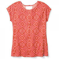 Футболка женская Smartwool Merino 150 Pattern Tee Bright Coral, р.XS (SW 16034.494-XS)