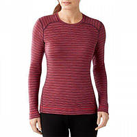 Термофутболка женская Smartwool Merino 250 Baselayer Pattern Crew Aubergin Heather, р.XS (SW SS226.765-XS)