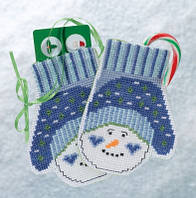 Snowman Mittens / Рукавицы Снеговик Mill Hill Набор для вышивания крестом MH191831