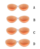 Силіконовий бюстгальтер. Бюст силіконовий накладний, потовщений високу якість, фото 2