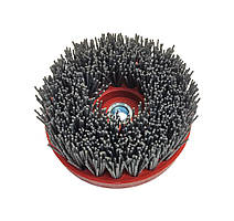 Щітка абразивна "Пиранья" торцева Ø 110 М14 сіра 125х12х22 мм. сіра 120