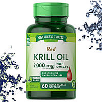 Жирні кислоти Nature's Truth Krill Oil 2000 мг на порцію (Масло Кріля) 60 гелевих капсул