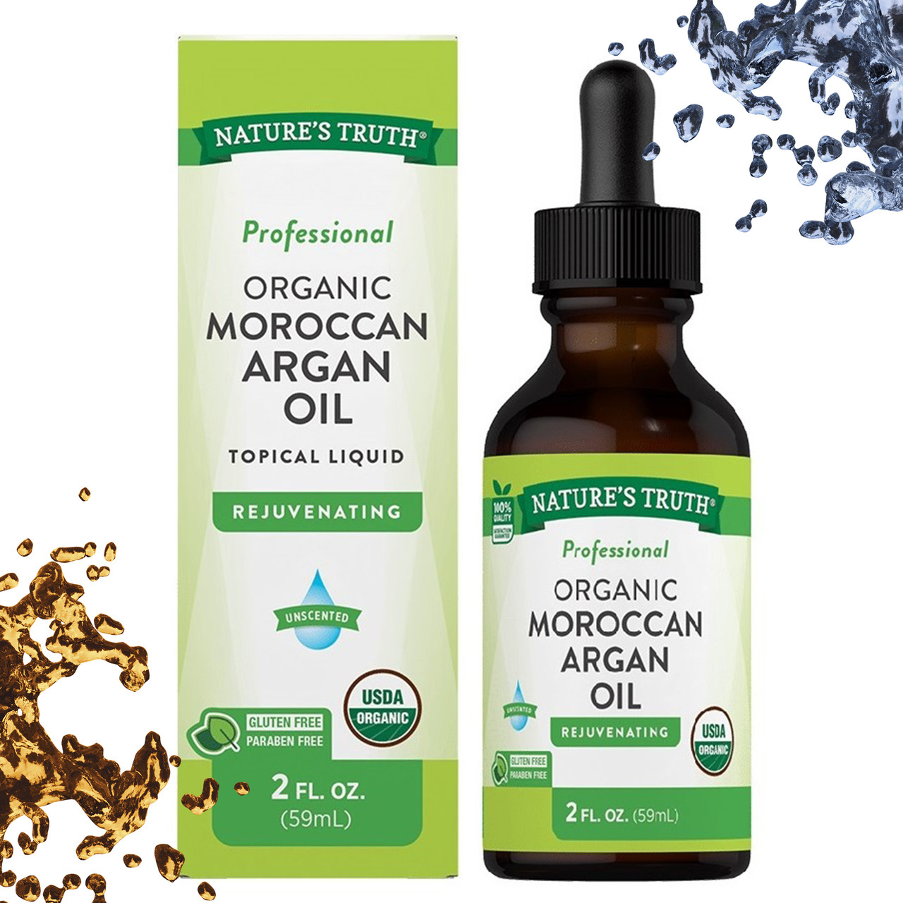 Шкіра, Волосся і Нігті Nature's Truth Morrocan Argan Oil Rejuvenating (Марроканское масло аргана) 59 мл