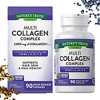 Коллаген Nature's Truth Multi Collagen Complex 2000 мг на порцию 90 капсул (Тип I, II, III, V, X)