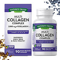 Колаген Nature's Truth Multi Collagen Complex 2000 мг на порцію 90 капсул (Тип I, II, III, V, X)