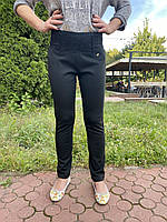 Штани чорні класичні звужені жіночі стрейч