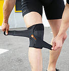 Наколенник с пружиной и утягивающими ремнями Boer 7914, фото 3