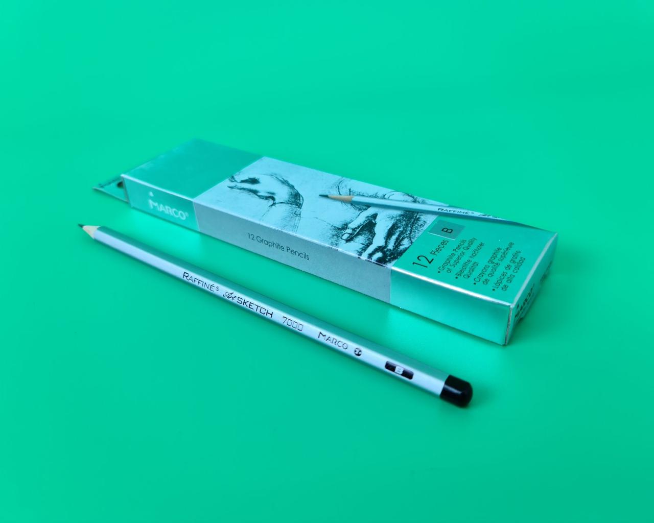 Олівець простий набір 12 шт. Марко No7000-B raffine (1 шт.), фото 1