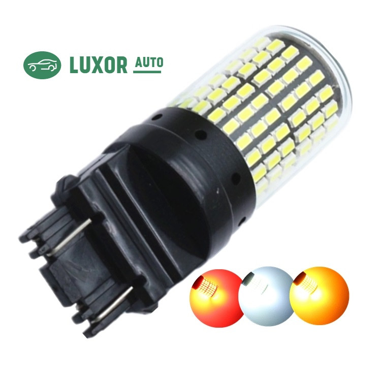LED Автолампа задній хід, стоп, 3156 (P27W, T25) 144SMD, 12 В, 27 ВТ Canbus, білий