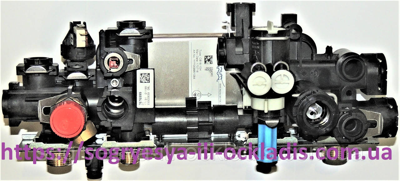 Блок входу-виходу води в складі лівий + правий + ТО ГВС (ф.у, EU) Baxi Fourtech Pulsar D, арт. 5698760, к.з. 0218/3, фото 1