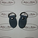 Бічні елементи для сумки "Ранька". Джинс (Бірюза), фото 2