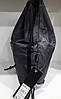 Рюкзак сумка-мішок для зміни на шнурку сірий міський спереду дві кишені на блискавках Dolly 834, фото 6