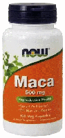 Маку перуанська, NOW Foods, Maca, 500mg, 100 caps