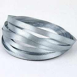 Стрічка атласна для пакування, 6 мм. сіра