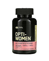 Вітамінно-мінеральний комплекс для активних дівчат, жіночі вітаміни та мінерали у таблетках, Opti-Women, Optimum Nutrition, 60 шт