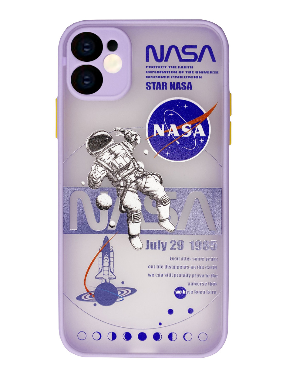 Чохол Протиударний для iPhone 12 (12) Nasa Lilac наса ліловий