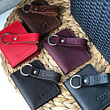 Набір AUDI (обкладинка для прав тех.паспорт і брелок на кільці) чорний, фото 3