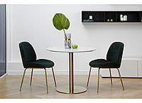 Стол Vetro МДФ T-320 агария белый мрамор | кухонный стол | обеденный стол | стол для гостиной и кухни