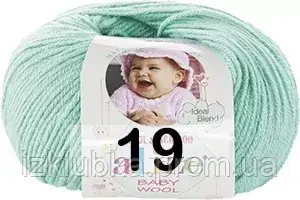 Пряжа Baby Wool Alize № 60 черный (еще +18 цветов) - фото 2 - id-p549711386