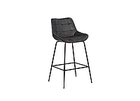 Полубарный стул Vetro B-140-1 серый | Полубарный стул для дома и бара | Стул серый