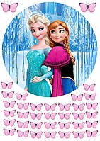 Вафельна картинка для тортів Modecor Холодне серце 5