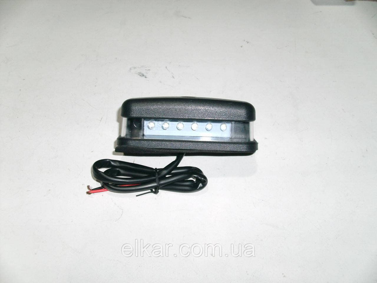 Ліхтар освітлення номеру діодний, чорний M720410, фото 1
