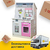 Кукольный домик 2 в 1 Кухня (91см) Bambi MD 2667 | Деревянный домик для кукол (обзор 360)